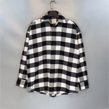 Palm Angle Hoodie Palm Angels Logo Plaid Long Sleeve Shirt for Men and Women