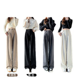 Palazzo Pants Women's Wide-Leg Pants Autumn and Winter Striped Pants Corduroy