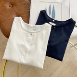 Women T-Shirt Shirt Women's Spring Loose Design Shirt