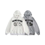 Unisex Jacket Fall Letter Print Jacket Women's Clothing