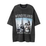 Men T Shirt HipHop Fashion Brand Printing Half Sleeve Tvintage Short Sleeve T-shirt