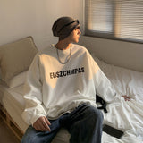 Men Hoodie Loose round Neck Sweater Men's Spring and Autumn Clothes Autumn Sports