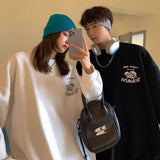 Men Hoodie Couple Wear Rose Sweater Men High Street Hip Hop