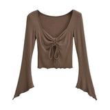 Women's T-Shirt Spring Bottoming Shirt Long-Sleeved T-shirt Top for Women