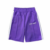 Palm Angle Shorts Palm Angels Casual Striped Shorts Elastic Men and Women Sports