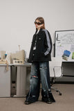Unisex Jacket Fall Twill Washed Coat Women's Clothing