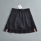 Women Skirt Preppy Style Retro High Waist Pantskirt