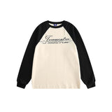 Unisex Jacket Autumn Cracking Patchwork round Neck Sweaters Women's Clothing