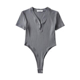 Women T-Shirt Summer Women's Short Sleeve Solid Color Slim Fit