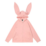 Men Hoodie Long Ears Hooded Cardigan Clothing Men's Loose Solid Color Casual