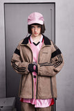 Unisex Jacket Autumn Deerskin Velvet Ribbon Coat