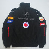 F1 Racing Suit Racing Suit Preppy Style Retro Style Autumn and Winter Wear Coat Cotton-Padded Casual Coat Embroidery