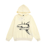 Palm Angle Hoodie Palm Angels Sketch Broken Shark Letter Hooded Sweater for Men and Women