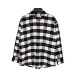 Palm Angle Hoodie Palm Angels Logo Plaid Long Sleeve Shirt for Men and Women