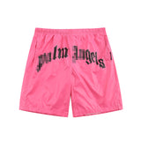 Palm Angle Shorts Palm Angels Letter Logo Casual Shorts Men's and Women's Sports Shorts