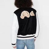 Palm Angle Jacket Palm Angels Embroidered Quilted Baseball Uniform for Men and Women Loose Jacket