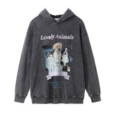 Men Hoodie Pattern Hooded Sweater Men Loose Casual Long Sleeves