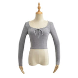 Women T-Shirt Top Women's Autumn and Winter Slim Fit Long-Sleeved T-shirt