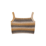 Women Sweater Striped Knitted Cardigan Casual Multicolor Cropped Sweater Coat