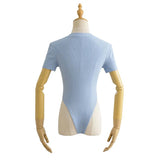 Women T-Shirt Summer Women's Short Sleeve Solid Color Slim Fit